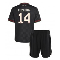 Bayern Munich Luis Diaz #14 Tretí Detský futbalový dres 2025-26 Krátky Rukáv (+ trenírky)